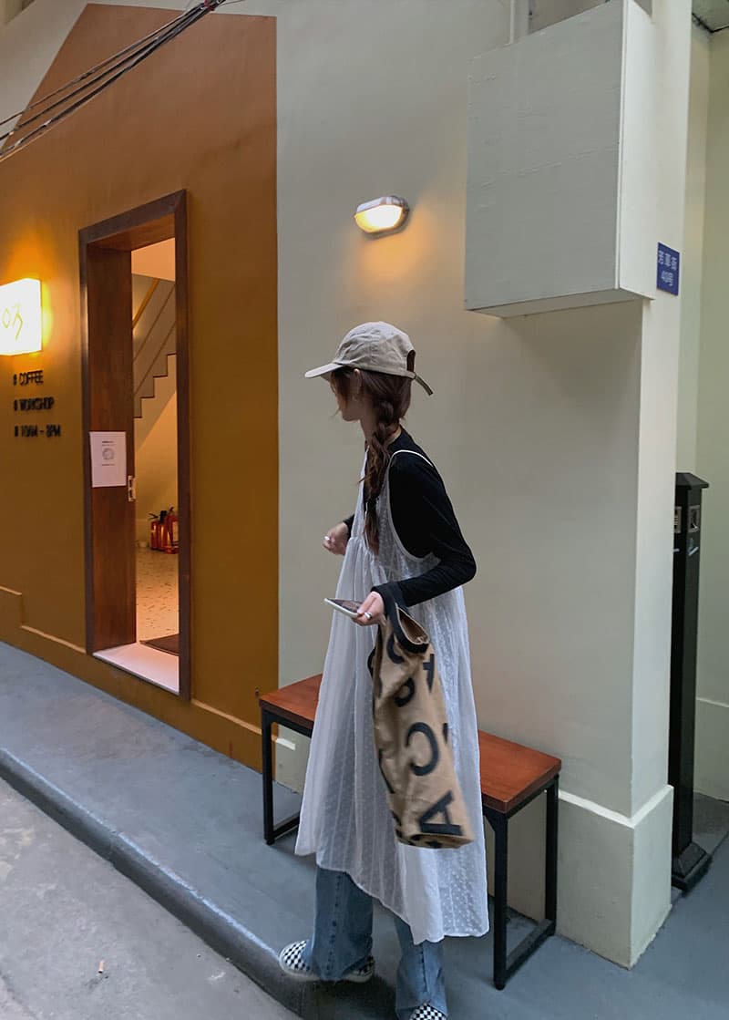 レース ワンピース ふんわり透かし編みレースワンピース