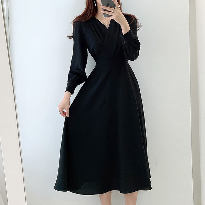 レース ワンピース エレガント カシュクール ロングワンピース